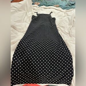 Suzuya Polka Dot Black and White Dress S